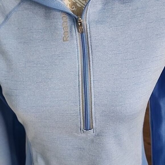 Reebok Womens 2 tone blue 1/4 zip jacket, Medium - Picture 2 of 8
